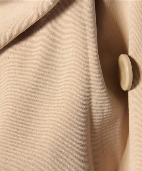 SLY LANG（スライラング）の「13Sドレープトレンチコート（トレンチコート・レディース・ライトパープル/ブラック/ベージュ/カーキ・FREE）」の12枚目の写真