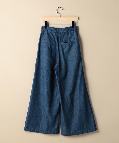 美品 ユナイテッドアローズ ワイド タック デニム パンツ インディゴ 美品 ユナイテッドアローズ ワイド タック デニム パンツ インディゴ