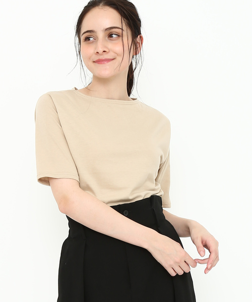 SAINT JAMES（セントジェームス）の「【SAINT JAMES】PIRIAC SOLID（Tシャツ/カットソー・レディース・ブラック/グレー/ベージュ/ブルー系その他2/ピンク/ホワイト/ネイビー/レッド・FREE/L/M/S/X-LARGE/X-SMALL）」の5枚目の写真