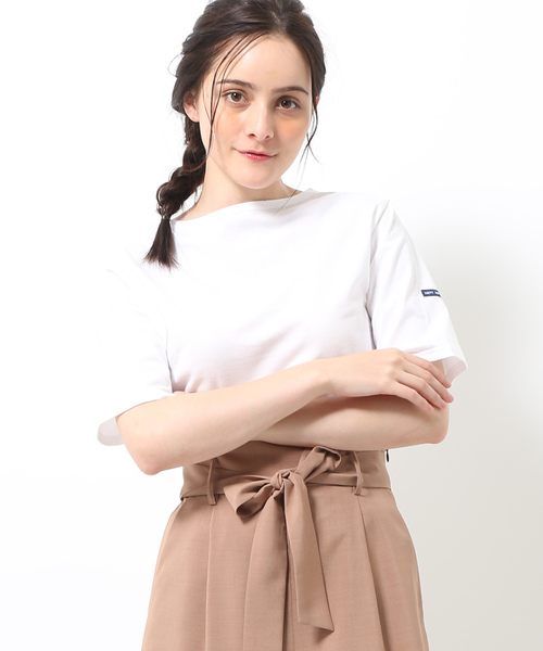 SAINT JAMES（セントジェームス）の「【SAINT JAMES】PIRIAC SOLID（Tシャツ/カットソー・レディース・ブラック/グレー/ベージュ/ブルー系その他2/ピンク/ホワイト/ネイビー/レッド・FREE/L/M/S/X-LARGE/X-SMALL）」の2枚目の写真