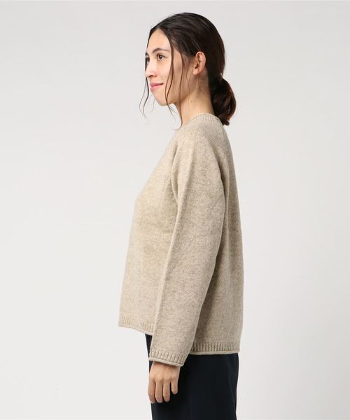 MHL.（エムエイチエル）の「FINE SHETLAND（ニット/セーター・レディース・アイボリー/マスタード・2）」の3枚目の写真