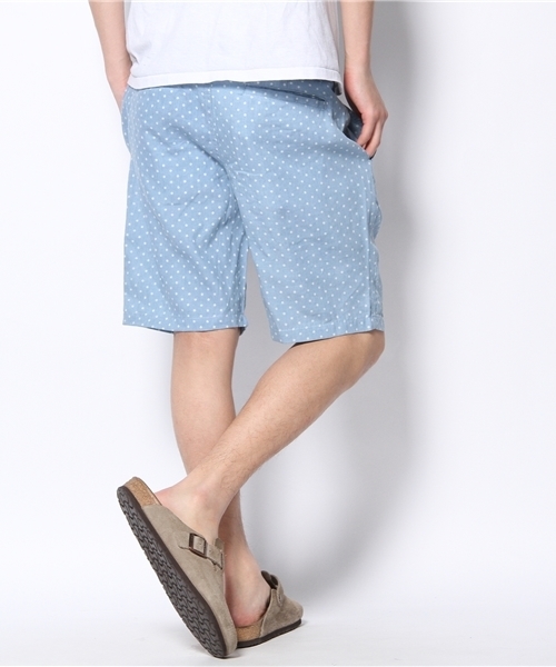 WHO'S WHO gallery（フーズフーギャラリー）の「デニムベルト付ショートパンツ（スラックス・メンズ・インディゴブルー/ブルー/ドット/その他1・MEDIUM/LARGE）」の6枚目の写真