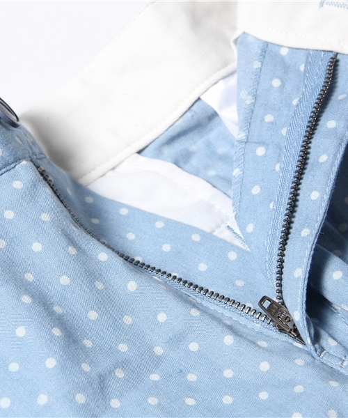 WHO'S WHO gallery（フーズフーギャラリー）の「デニムベルト付ショートパンツ（スラックス・メンズ・インディゴブルー/ブルー/ドット/その他1・MEDIUM/LARGE）」の9枚目の写真