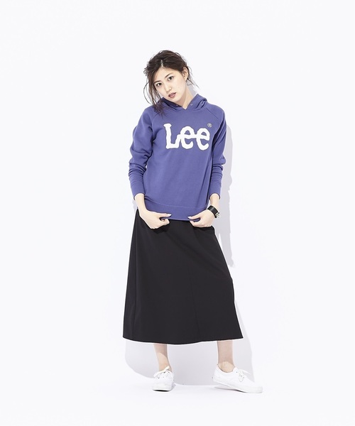 Lee（リー）の「【Lee】ロゴスウェットパーカー（スウェット・レディース・ブラック/パープル/グレー/オフホワイト/ピンク/ワイン/ネイビー・M/L）」の15枚目の写真