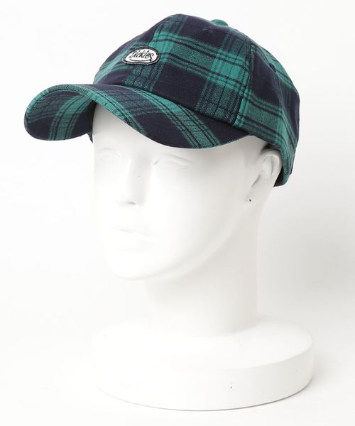 Dickies（ディッキーズ）の「Dickies ディッキーズ チェックワッペンキャップ（キャップ・レディース・ブラック/ベージュ/レッド/グリーン・FREE）」の9枚目の写真