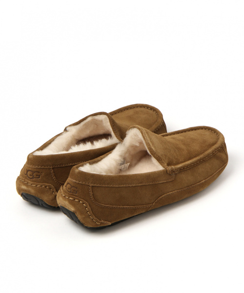 UGG（アグ）の「UGG/アグ　ASCOT（モカシン/デッキシューズ・メンズ・ベージュ/チャコール・SMALL/MEDIUM/LARGE）」の13枚目の写真