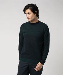 【FACTOTUM】アルパカリブニットクルーネック