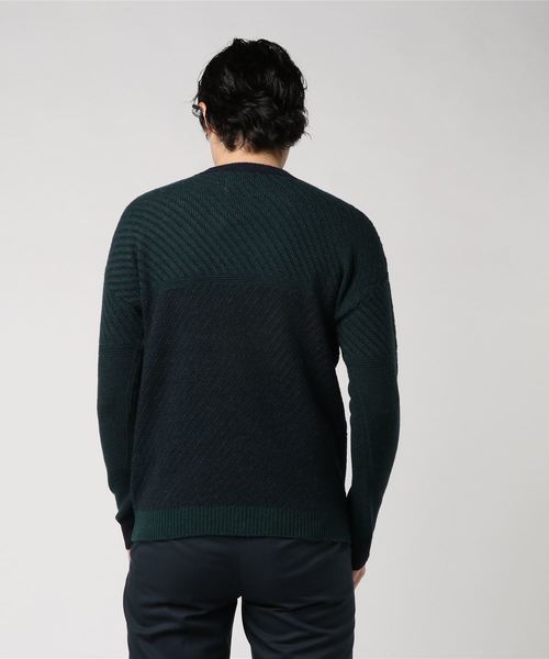 FACTOTUM（ファクトタム）の「【FACTOTUM】アルパカリブニットクルーネック（Tシャツ/カットソー・メンズ・グリーン・44/46）」の3枚目の写真