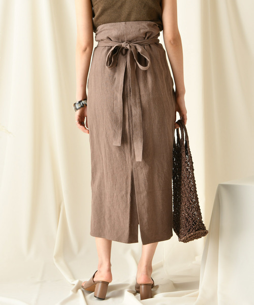 DouDou（ドゥドゥ）の「カイトスカート（スカート・レディース・ブラウン/オフホワイト/ブルー/アイボリー/モカ・FREE）」の10枚目の写真