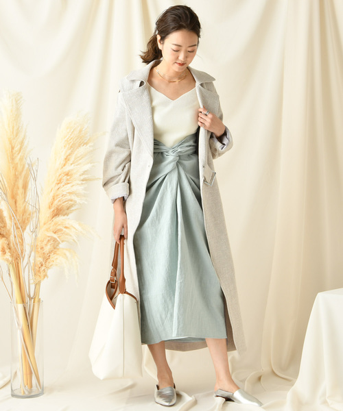 DouDou（ドゥドゥ）の「カイトスカート（スカート・レディース・ブラウン/オフホワイト/ブルー/アイボリー/モカ・FREE）」の19枚目の写真