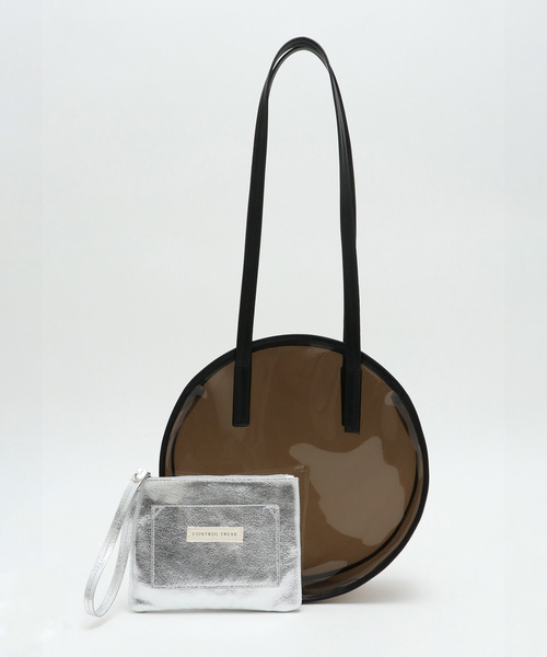 CONTROL FREAK / CTFK（コントロールフリーク）の「コントロールフリーク サークルクリアバッグ（ショルダーバッグ・レディース・ブラック/ブラウン/その他2・ONESIZE）」の2枚目の写真