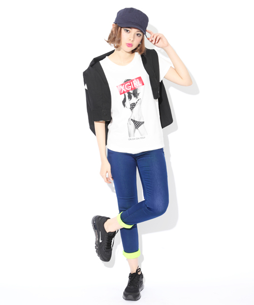 X-girl(エックスガール)の「NEON SKINNY PANTS(その他パンツ・レディース・ブラック/グレー/オリーブ/ブルー・1/0/2)」の8枚目の写真