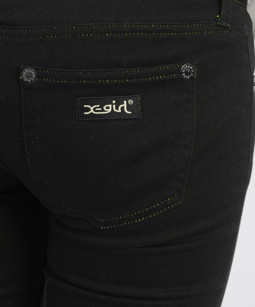 X-girl(エックスガール)の「NEON SKINNY PANTS(その他パンツ・レディース・ブラック/グレー/オリーブ/ブルー・1/0/2)」の12枚目の写真