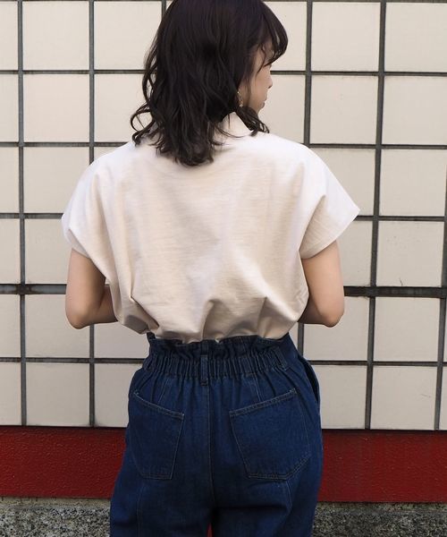 tiptop（ティップトップ）の「モックネックラウンドヘムプルオーバー【ZOZOTOWN限定アイテム】（Tシャツ/カットソー・レディース・ブラック/ベージュ/オフホワイト/グリーン/A・FREE）」の14枚目の写真