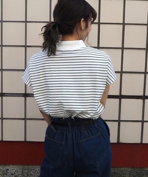 tiptop（ティップトップ）の「モックネックラウンドヘムプルオーバー【ZOZOTOWN限定アイテム】（Tシャツ/カットソー・レディース・ブラック/ベージュ/オフホワイト/グリーン/A・FREE）」の20枚目の写真