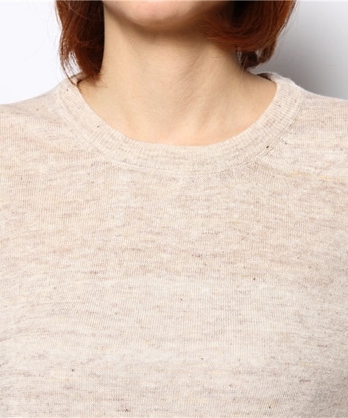 goa（ゴア）の「Linen ｸﾙｰﾌﾟﾙｵｰﾊﾞｰ（Tシャツ/カットソー・レディース・ベージュ/ナチュラル/インディゴブルー/モカ・FREE）」の8枚目の写真