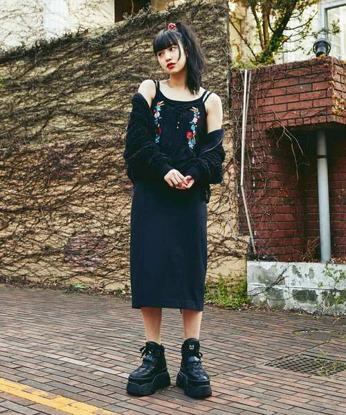 専用ヒステリックグラマー　胸刺繍入オーバーオール HYSTERIC GLAMOUR - Hysteric Glamour(ヒステリックグラマー