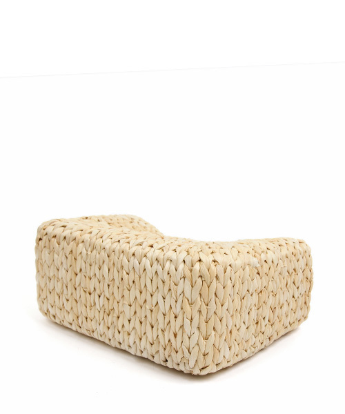 RANDA（ランダ）の「マーブルハンドルカゴバッグ（かごバッグ・レディース・ベージュ/ブラウン・FREE）」の4枚目の写真