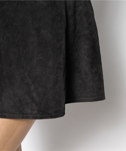 WEGO（ウィゴー）の「コーデュロイフレアスカート（スカート・レディース・ブラック・FREE）」の5枚目の写真