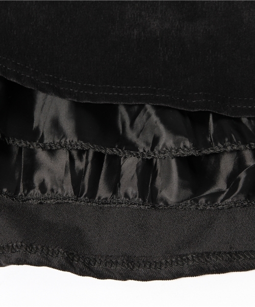 WEGO（ウィゴー）の「コーデュロイフレアスカート（スカート・レディース・ブラック・FREE）」の6枚目の写真