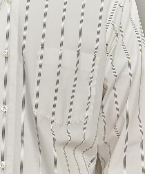 BEAUTY&YOUTH UNITED ARROWS（ビューティーアンドユースユナイテッドアローズ）の「BY 100/2 ブルーストライプ バンドカラー シャツ（シャツ/ブラウス・メンズ・ライトブルー/ホワイト/ネイビー・XL/L/S/M）」の11枚目の写真