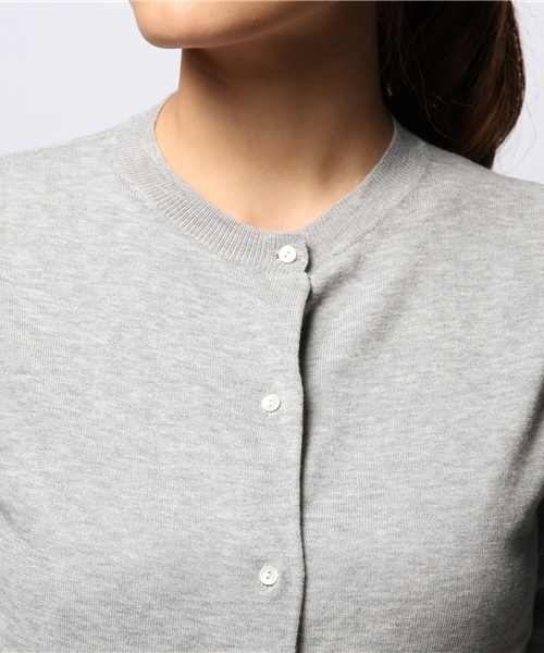 Liesse（リエス）の「半袖カーデ（カーディガン/ボレロ・レディース・ホワイト/ブラック/グレー/ブルー/ダークブラック/トップグレー・9）」の13枚目の写真