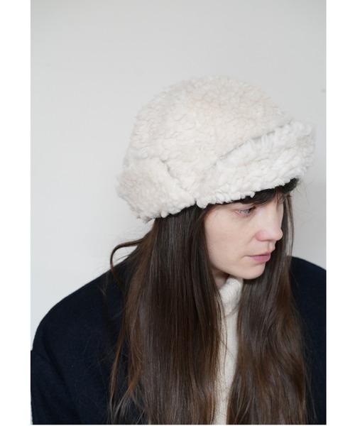 Nine Tailor(ナインテイラー)の「(限定) Nine Tailor Mischos Cap (N-374CA)(ハット・メンズ・キャメル/アイボリー/グレー/モカ・FREE)」の2枚目の写真