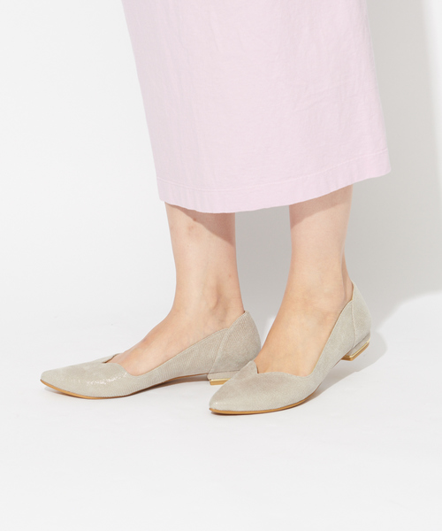 PICHE ABAHOUSE（ピシェ アバハウス）の「メタルヒールフラットパンプス（パンプス・レディース・ブラック/パープル/グレー/シルバー・40/38/39/35/36/37/34）」の14枚目の写真