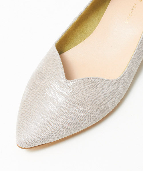 PICHE ABAHOUSE（ピシェ アバハウス）の「メタルヒールフラットパンプス（パンプス・レディース・ブラック/パープル/グレー/シルバー・40/38/39/35/36/37/34）」の12枚目の写真