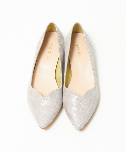 PICHE ABAHOUSE（ピシェ アバハウス）の「メタルヒールフラットパンプス（パンプス・レディース・ブラック/パープル/グレー/シルバー・40/38/39/35/36/37/34）」の7枚目の写真