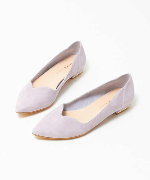 PICHE ABAHOUSE（ピシェ アバハウス）の「メタルヒールフラットパンプス（パンプス・レディース・ブラック/パープル/グレー/シルバー・40/38/39/35/36/37/34）」の6枚目の写真