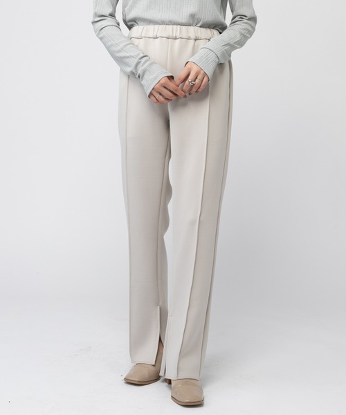 mystic(ミスティック)の「モダールピンタックイージーパンツ(その他パンツ・レディース・ブラック/グレー/グリーン・1/2)」の1枚目の写真