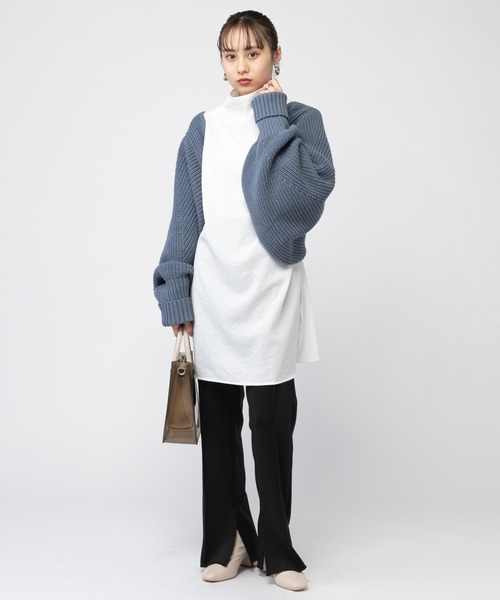 mystic(ミスティック)の「モダールピンタックイージーパンツ(その他パンツ・レディース・ブラック/グレー/グリーン・1/2)」の4枚目の写真