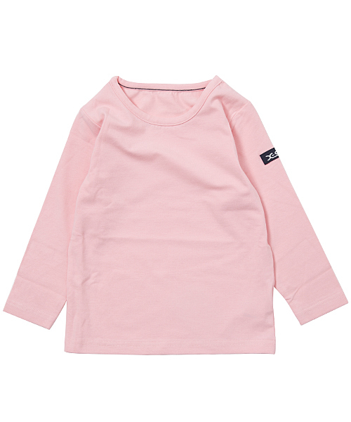 X-girl Stages（エックスガールステージス）の「SOLID L/S TOP （4T～7T）（Tシャツ/カットソー・キッズ・ブラック/アッシュ/ピンク・4T/5T/6T/7T）」の3枚目の写真