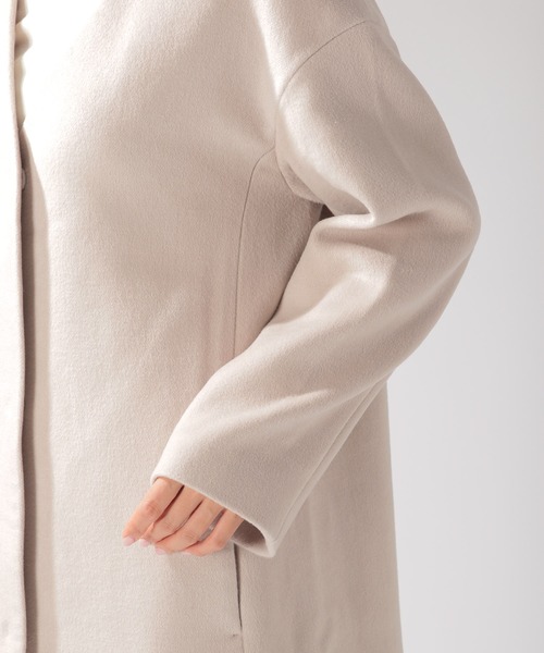 BAYFLOW（ベイフロー）の「ウールコンVネックコート（その他アウター・レディース・ライトグレー/ライトブルー/ベージュ・SMALL/MEDIUM）」の21枚目の写真