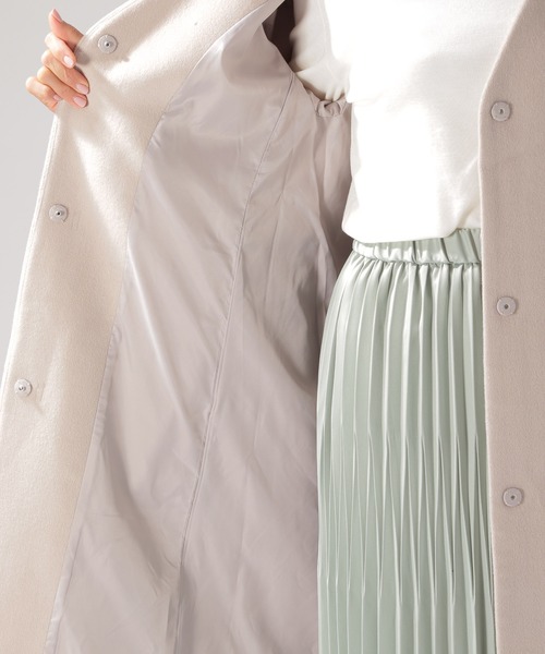 BAYFLOW（ベイフロー）の「ウールコンVネックコート（その他アウター・レディース・ライトグレー/ライトブルー/ベージュ・SMALL/MEDIUM）」の12枚目の写真