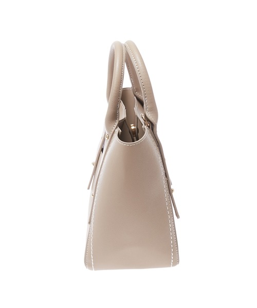 Edit Sheen(エディットシーン)の「ホワイトステッチミニトート(ハンドバッグ・レディース・ブラック/ベージュ・FREE)」の4枚目の写真