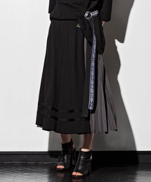 Kappa(カッパ)ベルト付きキルトプリーツスカート