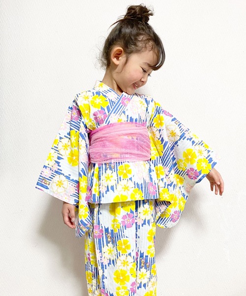 KP DECO（ケーピーデコ）の「mimi×ナデシコ柄　浴衣（浴衣・キッズ・ラベンダー/ブルー系その他・110cm/120cm/130cm）」の22枚目の写真