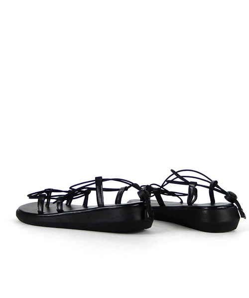 minia(ミニア)の「コードデザインの編み上げゴムスポーツサンダル/フラットサンダル □(サンダル・レディース・ブラック/ブラウン/グレー/カーキ・LL/S/M/L)」の17枚目の写真