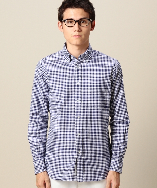 BEAUTY&YOUTH UNITED ARROWS（ビューティーアンドユースユナイテッドアローズ）の「BY オックス ギンガムチェック ボタンダウン シャツ§◆（シャツ/ブラウス・メンズ・ブラック/ブラウン/ロイヤルブルー・X-LARGE/SMALL/LARGE/X-SMALL/MEDIUM）」の11枚目の写真