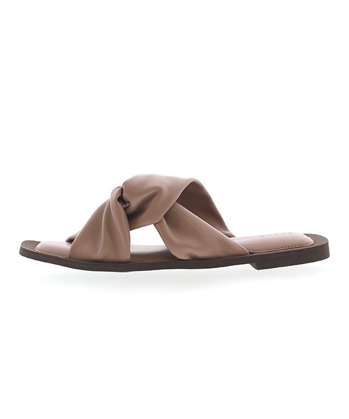 JELLY BEANS(ジェリービーンズ)の「ターバンフラットサンダル(115-19301)JELLY BEANS(ジェリービーンズ)(サンダル・レディース・ホワイト/ブラック/グレイッシュベージュ・LL/S/M/L)」の8枚目の写真