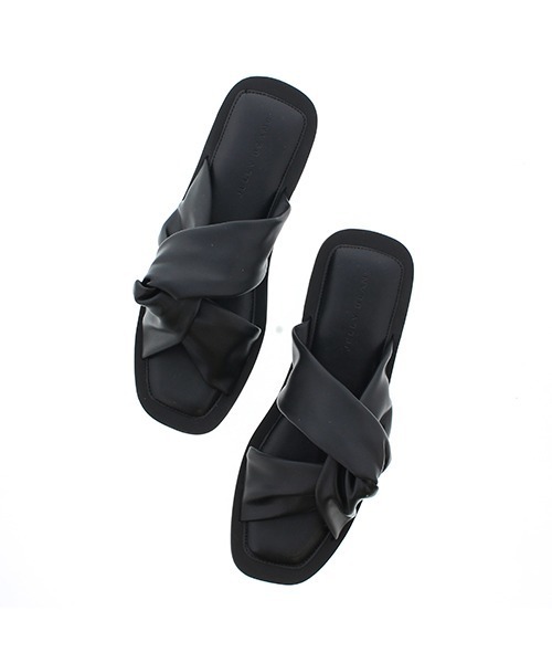 JELLY BEANS(ジェリービーンズ)の「ターバンフラットサンダル(115-19301)JELLY BEANS(ジェリービーンズ)(サンダル・レディース・ホワイト/ブラック/グレイッシュベージュ・LL/S/M/L)」の13枚目の写真