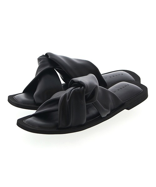 JELLY BEANS(ジェリービーンズ)の「ターバンフラットサンダル(115-19301)JELLY BEANS(ジェリービーンズ)(サンダル・レディース・ホワイト/ブラック/グレイッシュベージュ・LL/S/M/L)」の6枚目の写真