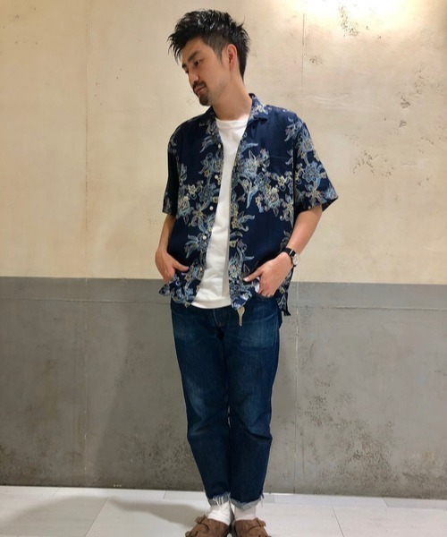 reyn spooner(レインスプーナー)の「【REYN SPOONER】クラシックアロハシャツ(シャツ/ブラウス・メンズ・ネイビー/ホワイト/イエロー/ブラウン・M/XL/L)」の3枚目の写真