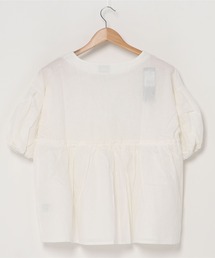 フロントギャザーチュニックブラウス