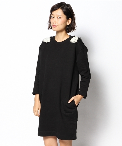 Demi-Luxe BEAMS（デミルクス ビームス）の「KAON / カタリボン スウェットワンピース（ワンピース・レディース・グレー/ブラック・ONE SIZE）」の2枚目の写真