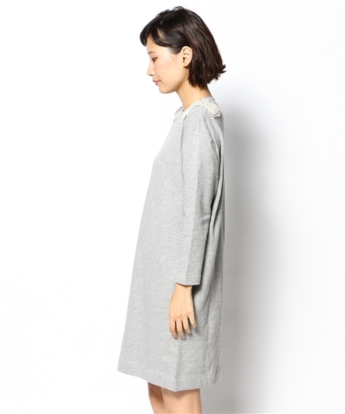 Demi-Luxe BEAMS（デミルクス ビームス）の「KAON / カタリボン スウェットワンピース（ワンピース・レディース・グレー/ブラック・ONE SIZE）」の4枚目の写真