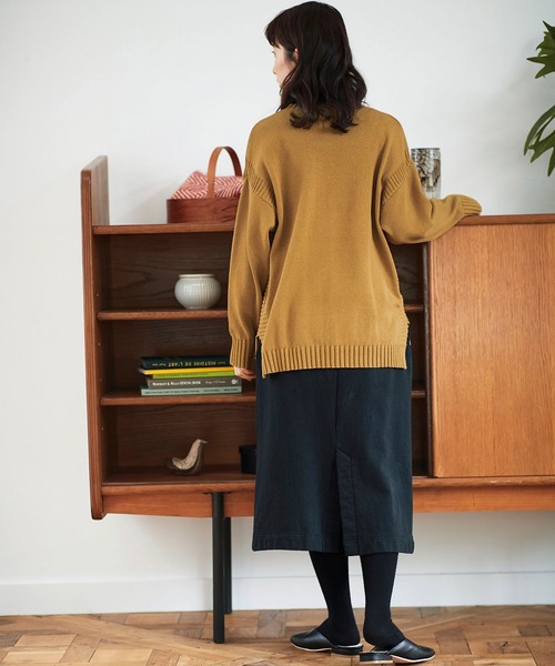 Sunny clouds（サニークラウズ）の「サニークラウズ　スウェットスカート（スカート・レディース・グレイッシュベージュ/ブラック・NM/MEDIUM/LARGE/X-LARGE/XX-LARGE）」の12枚目の写真