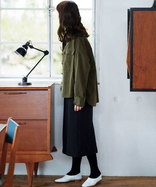 Sunny clouds（サニークラウズ）の「サニークラウズ　スウェットスカート（スカート・レディース・グレイッシュベージュ/ブラック・NM/MEDIUM/LARGE/X-LARGE/XX-LARGE）」の15枚目の写真